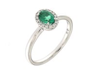 Anello Mirco Visconti Donna in Oro bianco Smeraldo II91/20S - II91/20S
